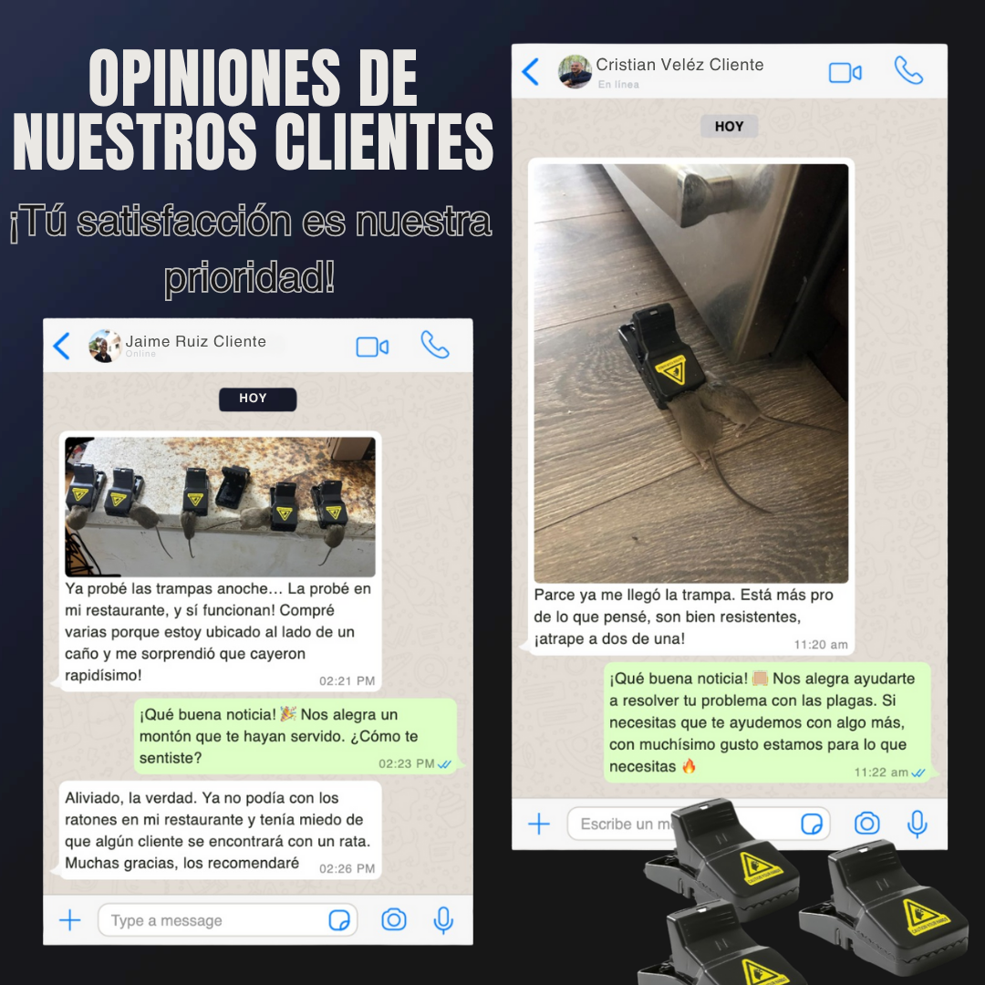 Pack x5 Trampas ¡Elimina Roedores Rápido y Seguro!  | GARANTÍA DE SATISFACCIÓN 🛒