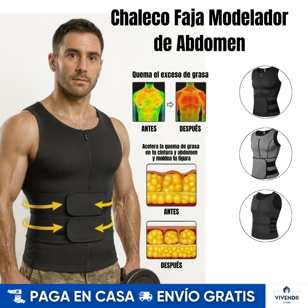 Chaleco Faja Modelador de Abdomen |  Quema grasa abdominal 👌