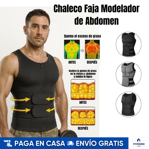 Chaleco Faja Modelador de Abdomen |  Quema grasa abdominal 👌