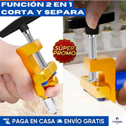 CORTADOR 2 EN 1; VIDRIO Y CERAMICA: Logra cortes profesionales🎯
