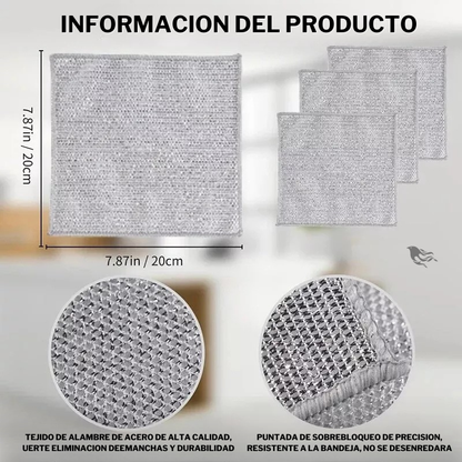 PAÑOS DE LIMPIEZA™ MULTIUSO DE MALLA METALICA