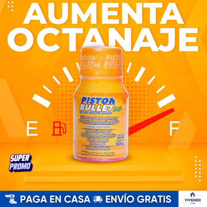 Aditivo Piston Bullet Bio | Pack x 5🛒 Máximo Rendimiento + Ahorro Garantizado ✅