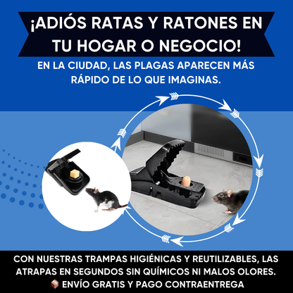 Pack x5 Trampas ¡Elimina Roedores Rápido y Seguro!  | GARANTÍA DE SATISFACCIÓN 🛒