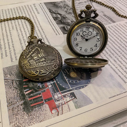 Reloj de Bolsillo Ferrocarril Cobrizado | El toque de elegancia y clase que transforma tu estilo | Edición especial hasta agotar existencias 🛒