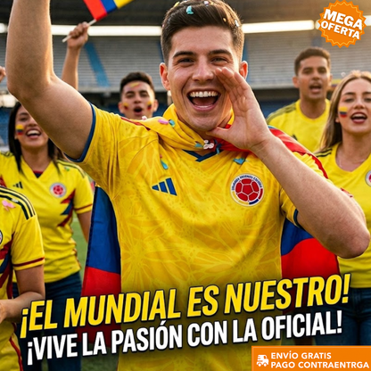 CAMISETA OFICIAL DE LA SELECCION COLOMBIA – PREMIUN COMBO X2