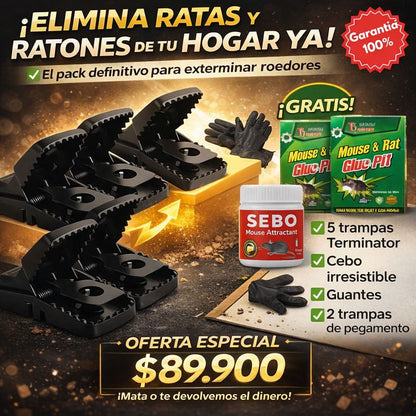 Pack x5 Trampas ¡Elimina Roedores Rápido y Seguro!  | GARANTÍA DE SATISFACCIÓN 🛒